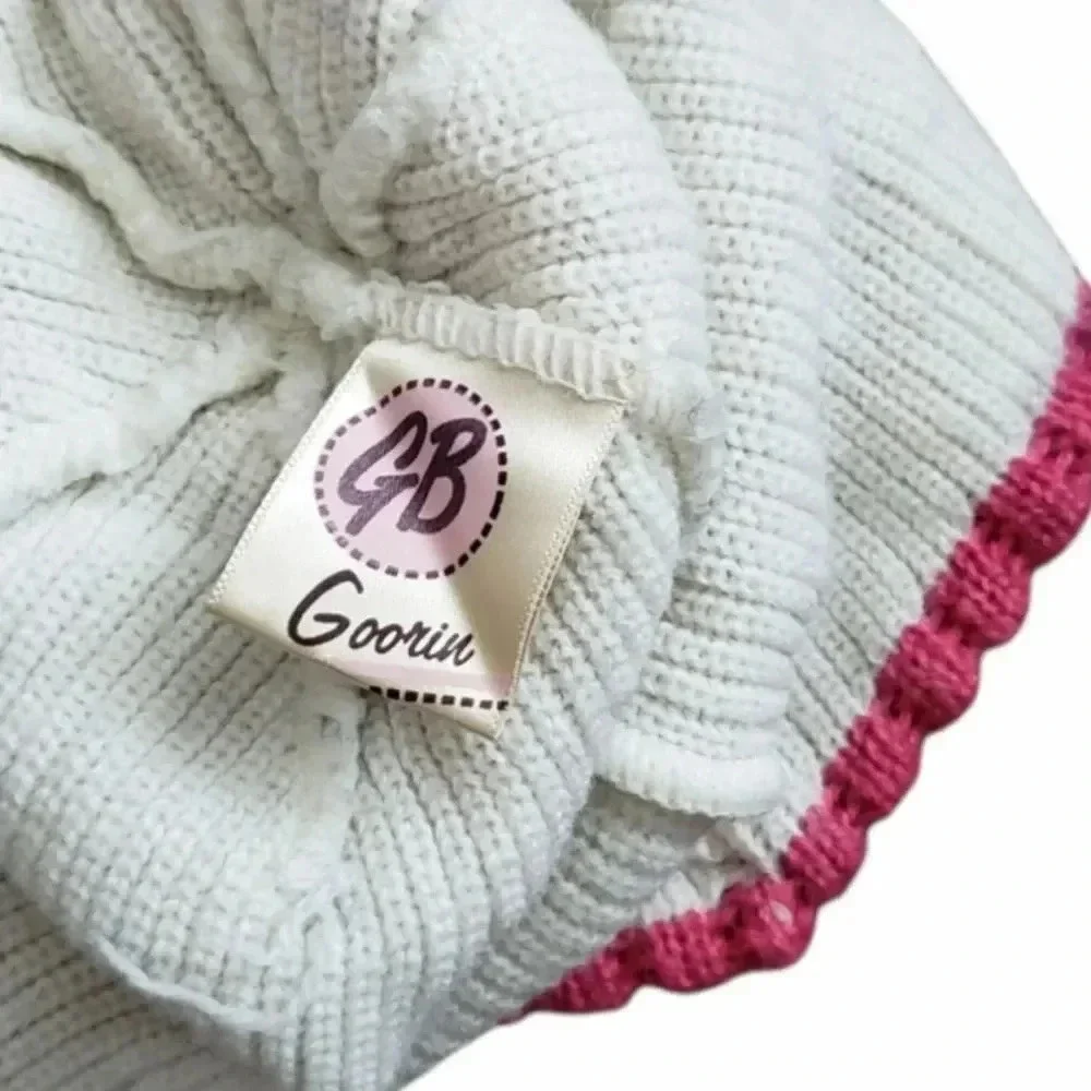 GB Goorin Pink Knit Baby Winter Hat